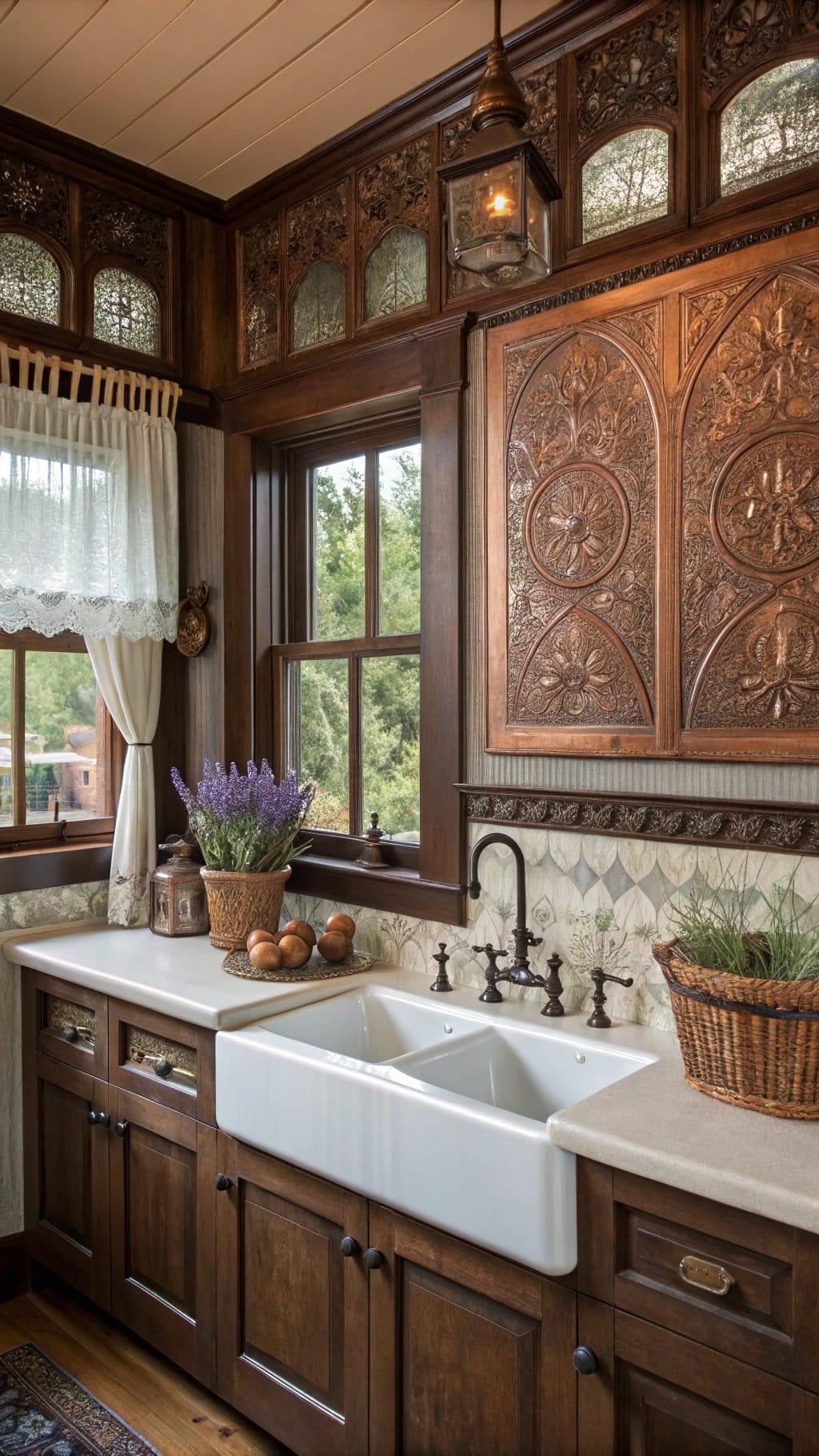 victorian embossed copper elegance