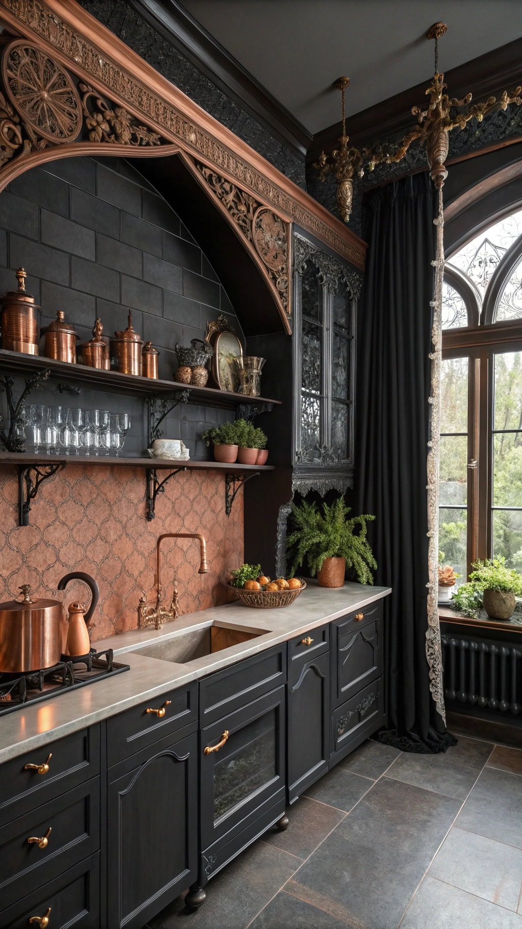 victorian gothic copper elegance