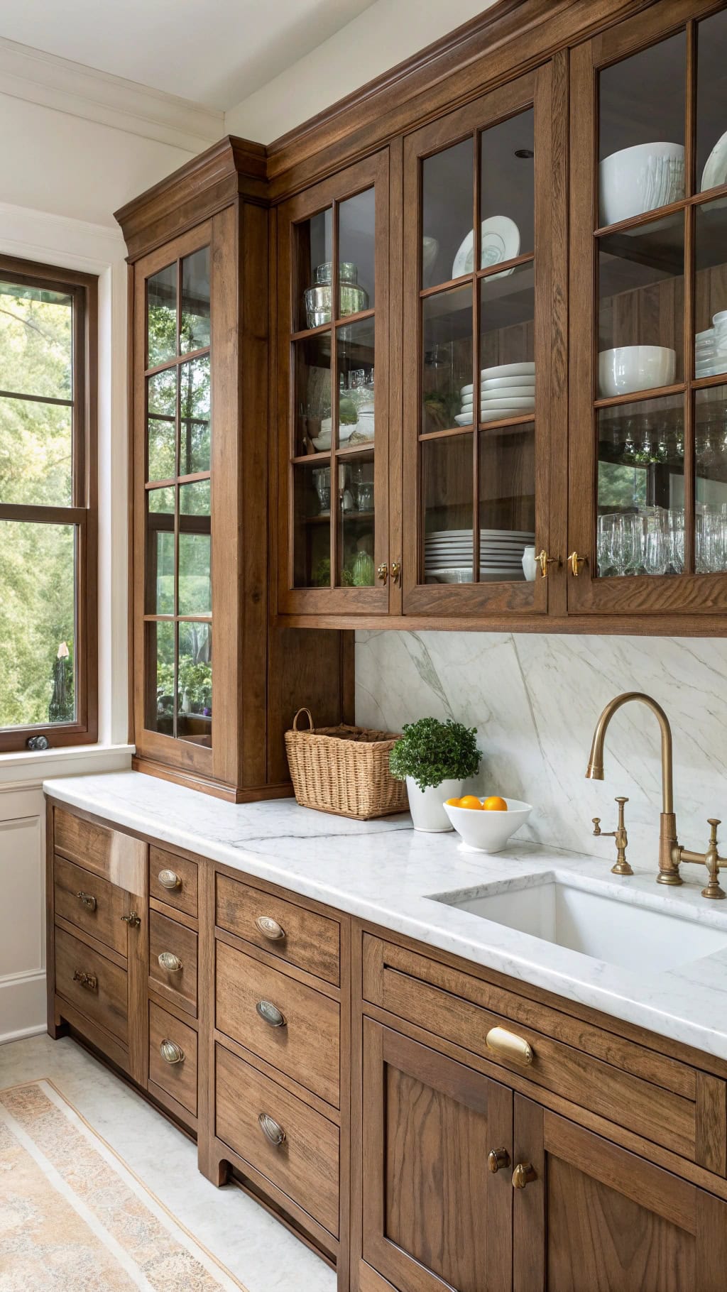 vintage glass display cabinets