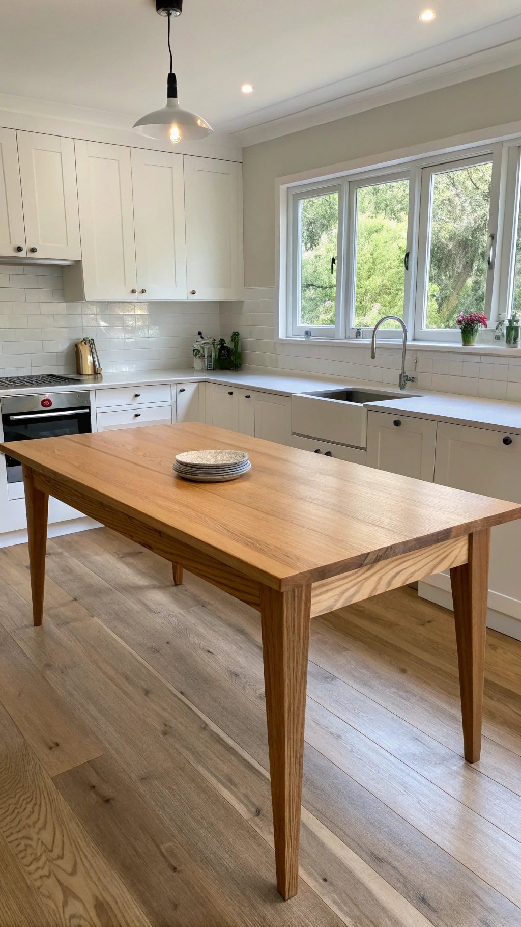 warm scandinavian inspired dining table