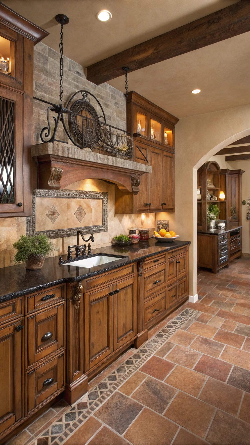 warm tuscan kitchen retreat