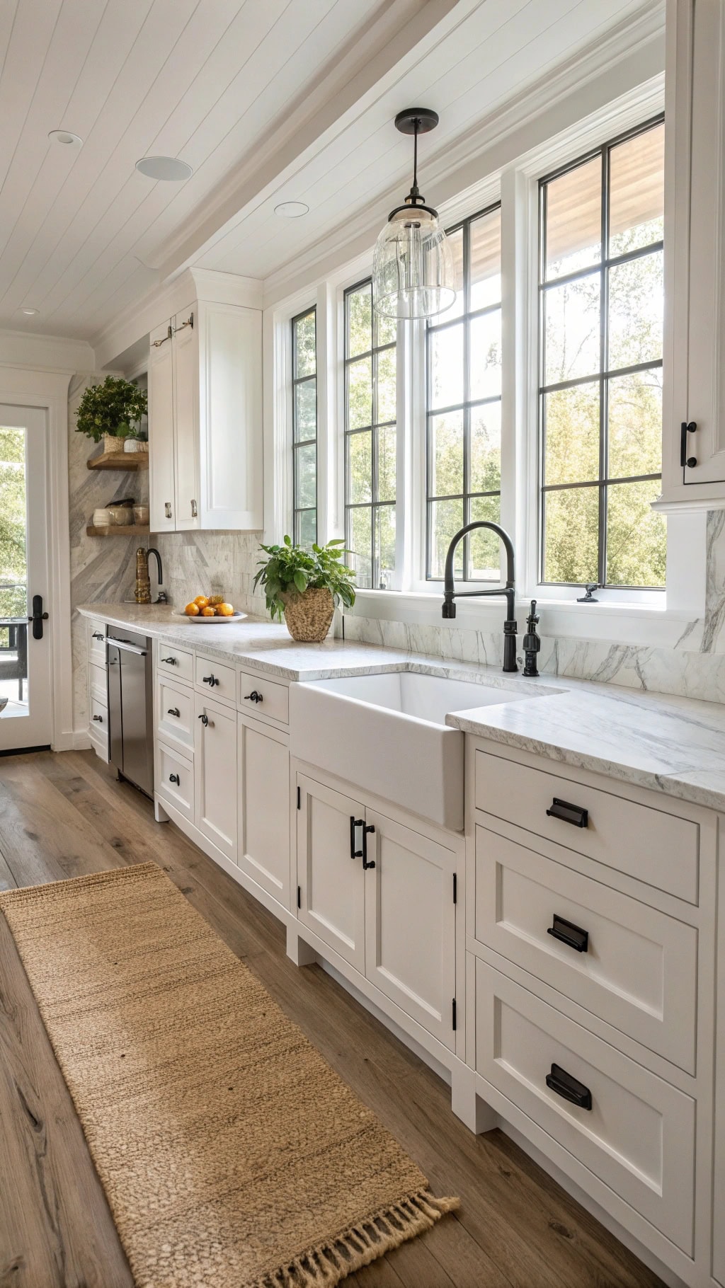 whitewashed oak kitchen elegance