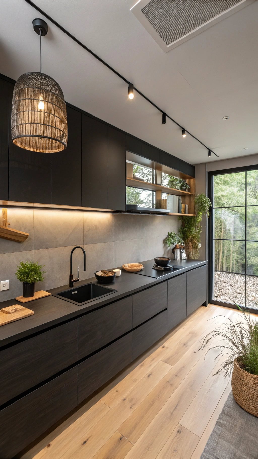 zen minimalism in kitchens