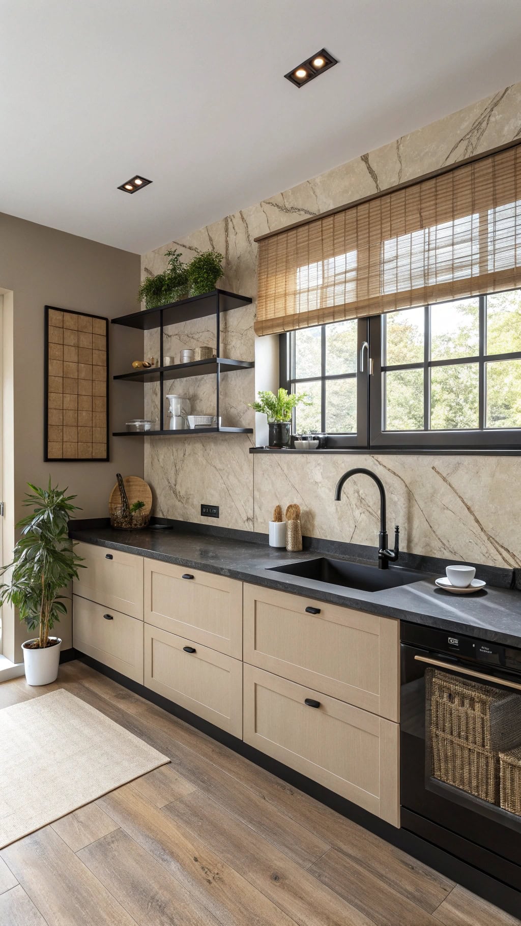 zen minimalist kitchen design