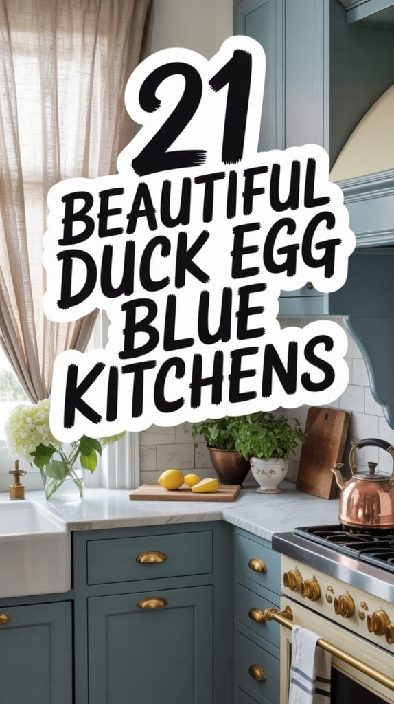 21 Beautiful Duck Egg Blue Kitchen Designs