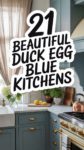 21 Beautiful Duck Egg Blue Kitchen Designs