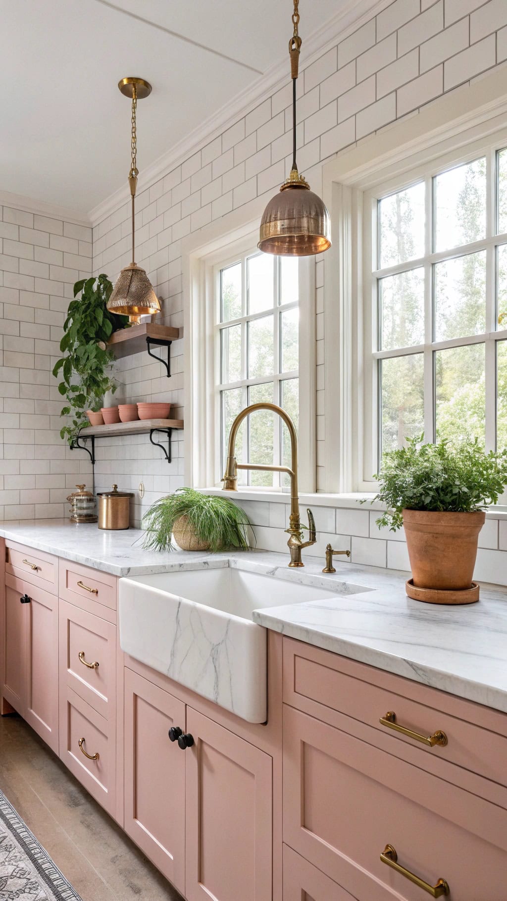 antique brass kitchen accents