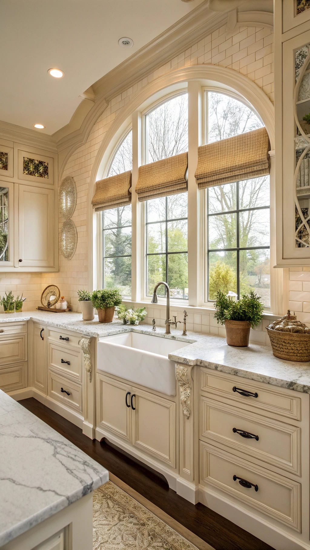arched window frame elegance