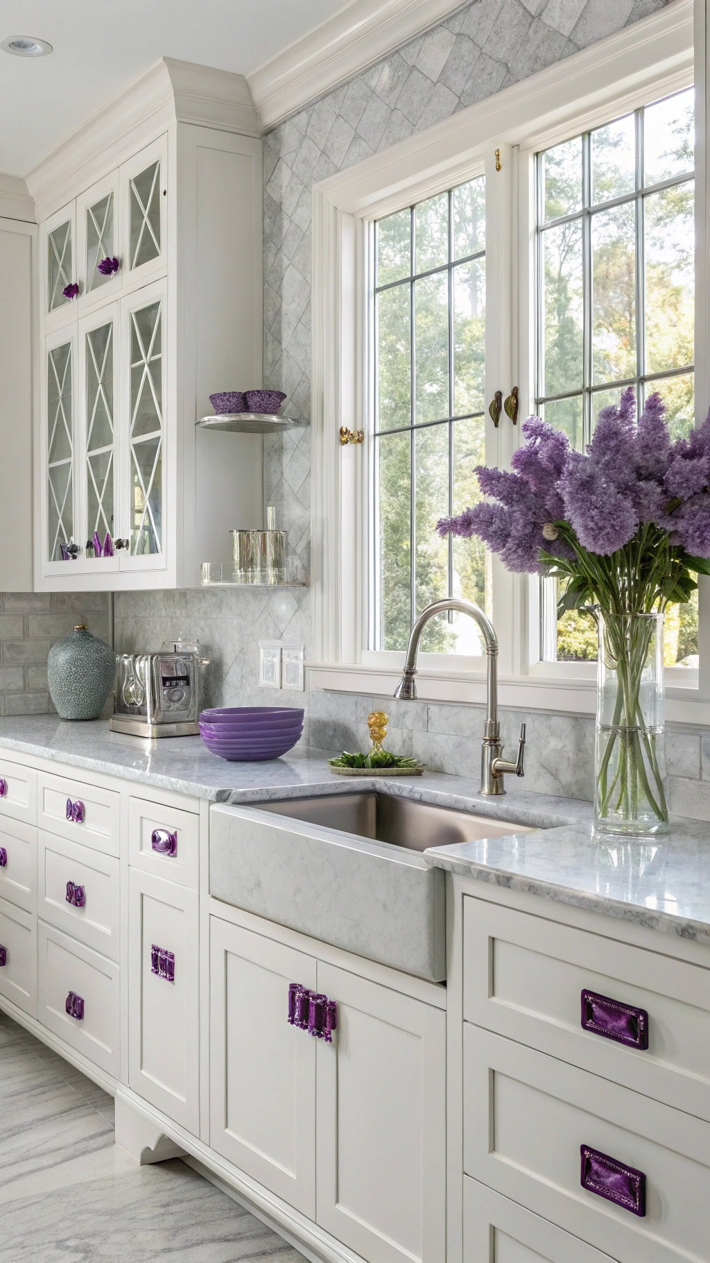 art deco purple sophistication