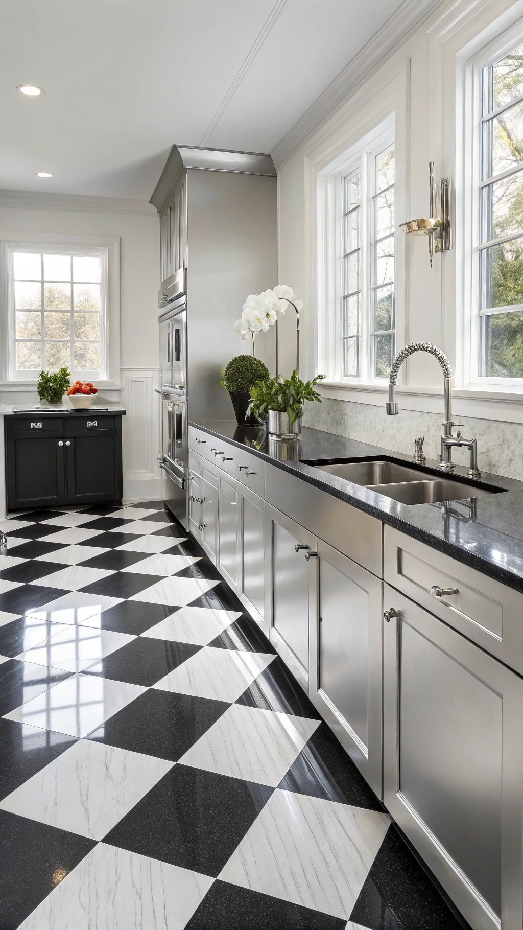 bold checkered flooring inspiration