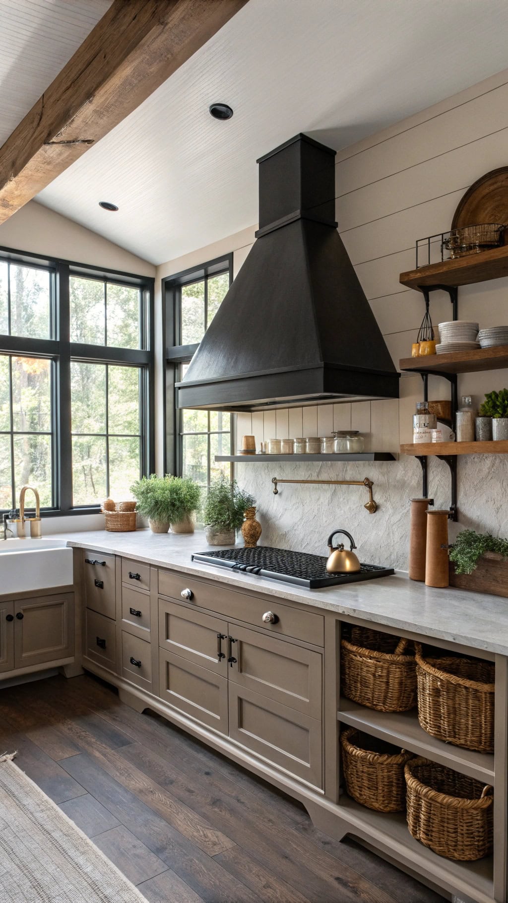 bold industrial kitchen statement