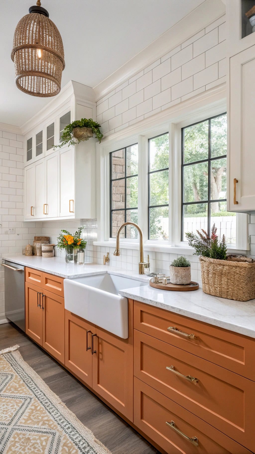 bold pumpkin kitchen island