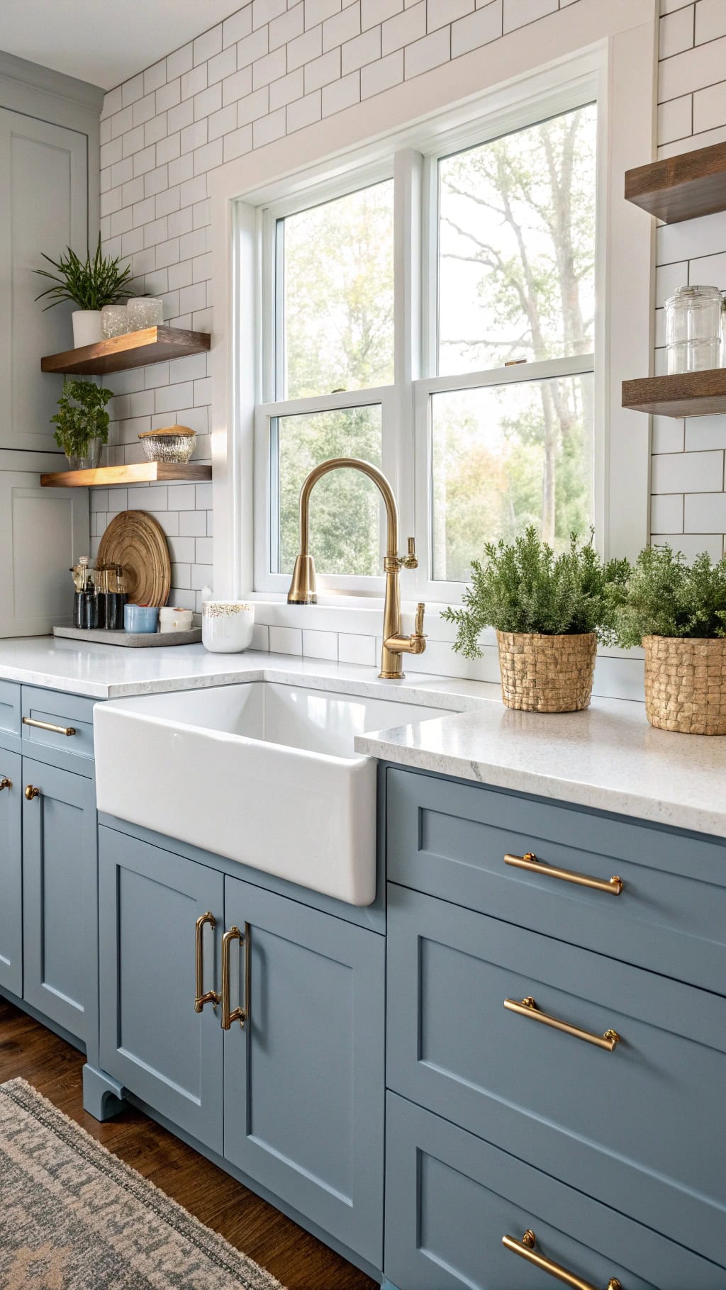 brass accents for kitchens