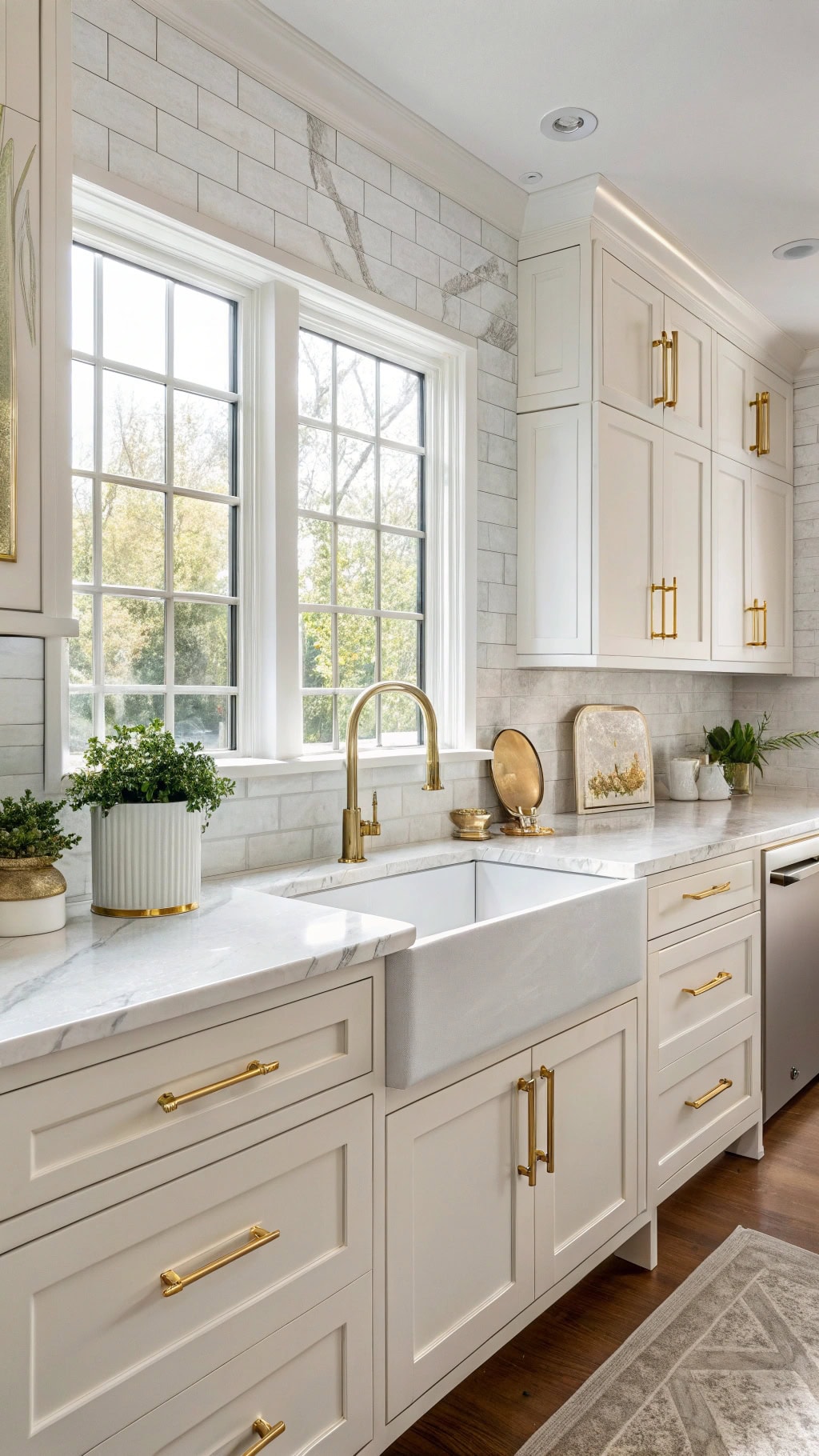 champagne gold kitchen island