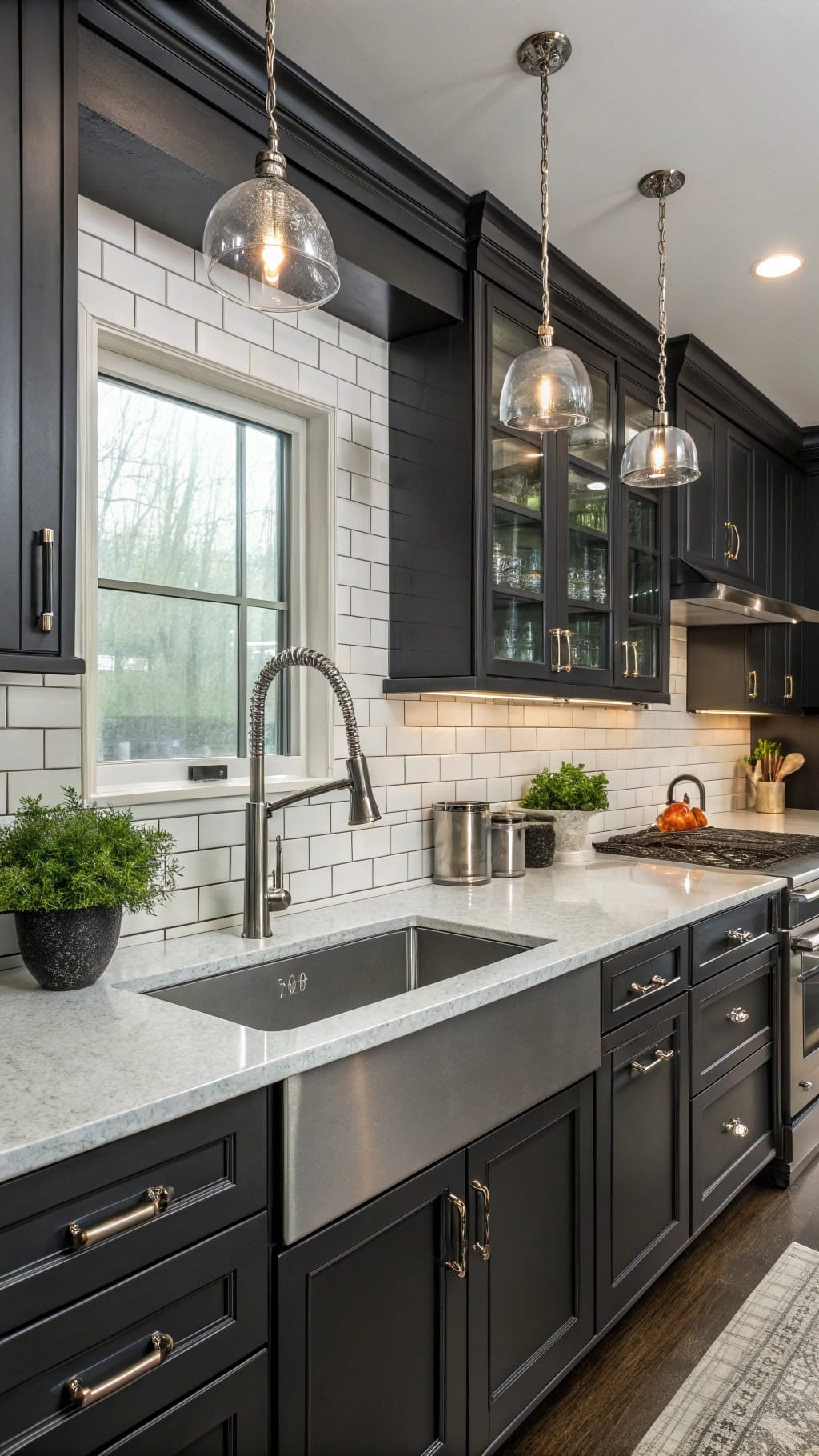 charcoal and chrome elegance