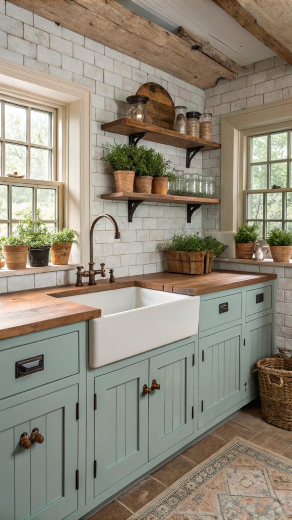 21 Beautiful Duck Egg Blue Kitchen Designs