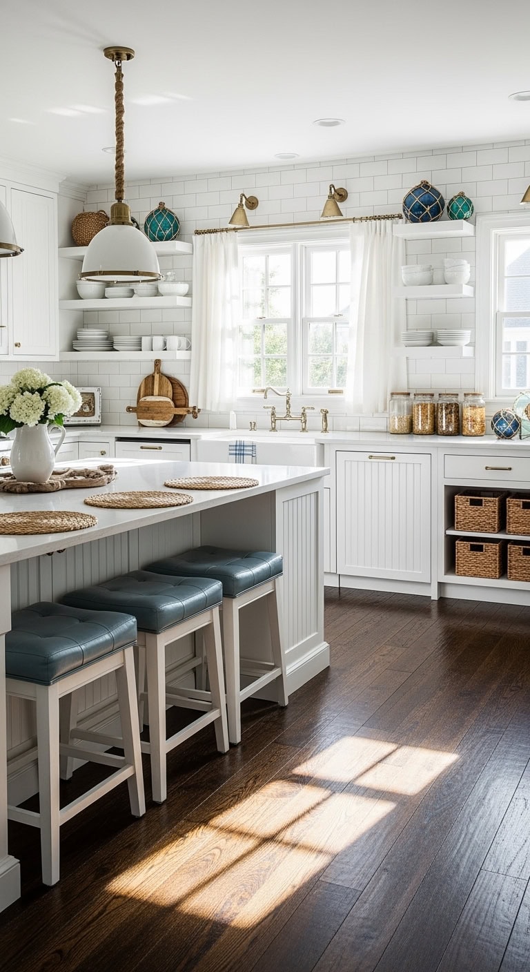 coastal kitchen with elegance