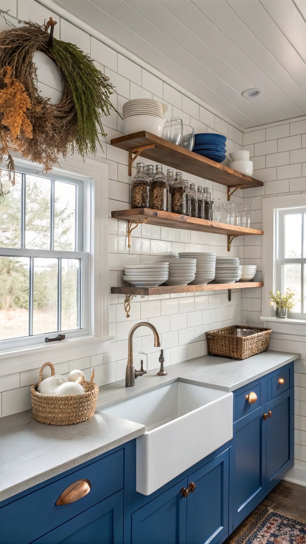 cobalt blue shelving style