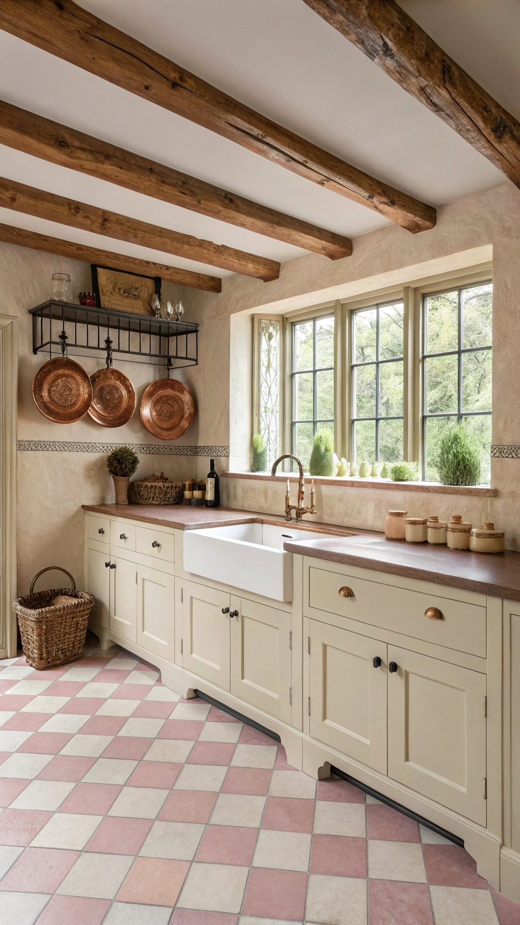 colonial charm with pink