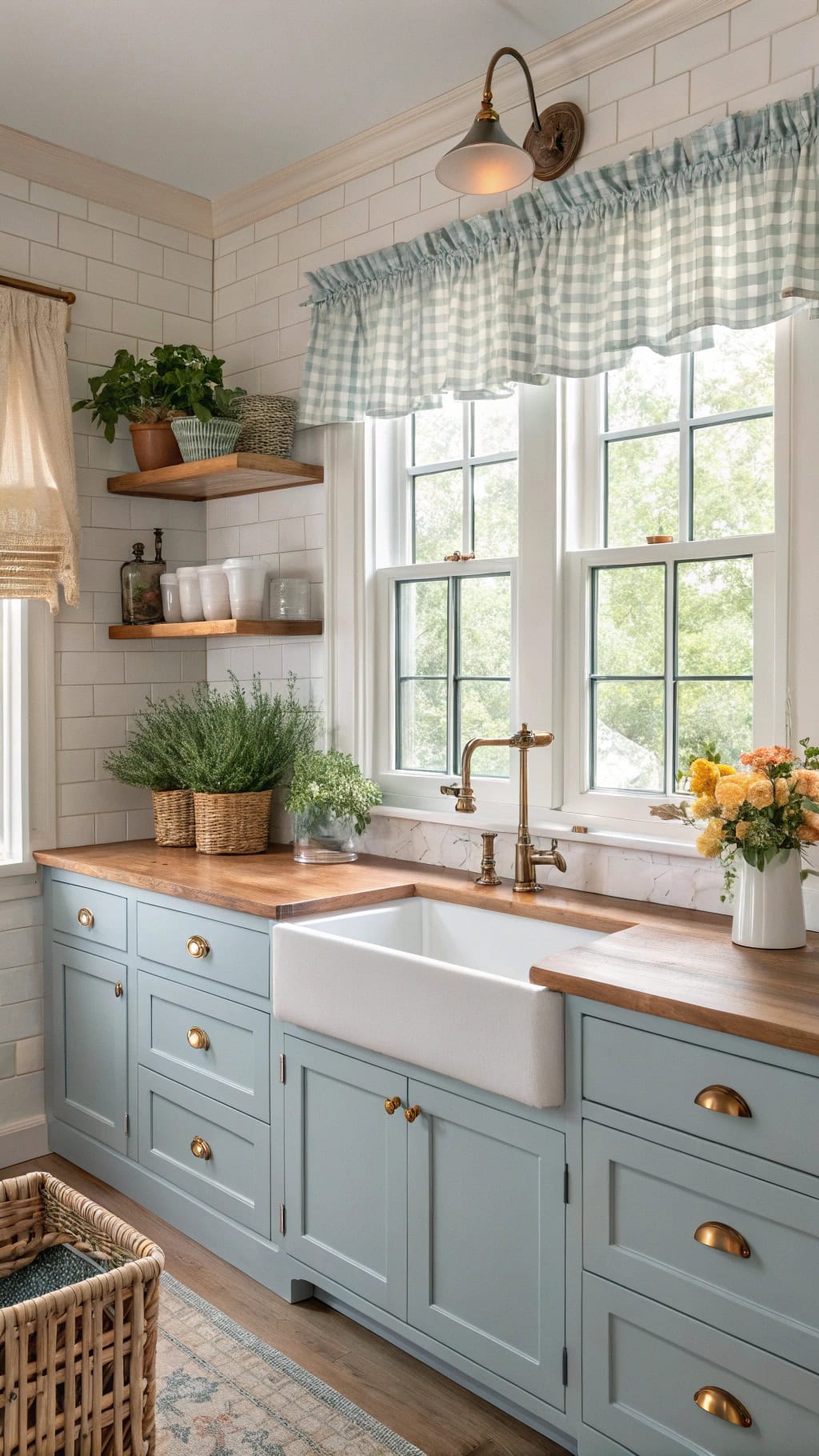 colonial charm with powder blue