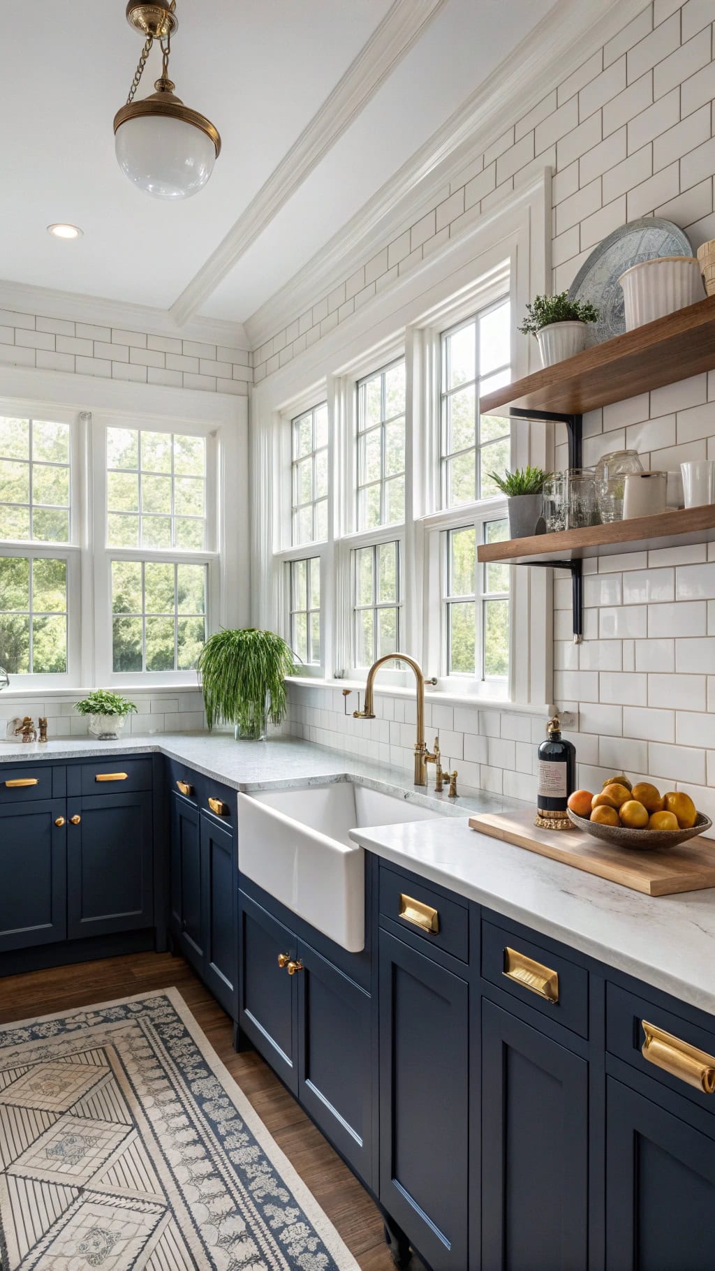 colonial navy wainscoting elegance