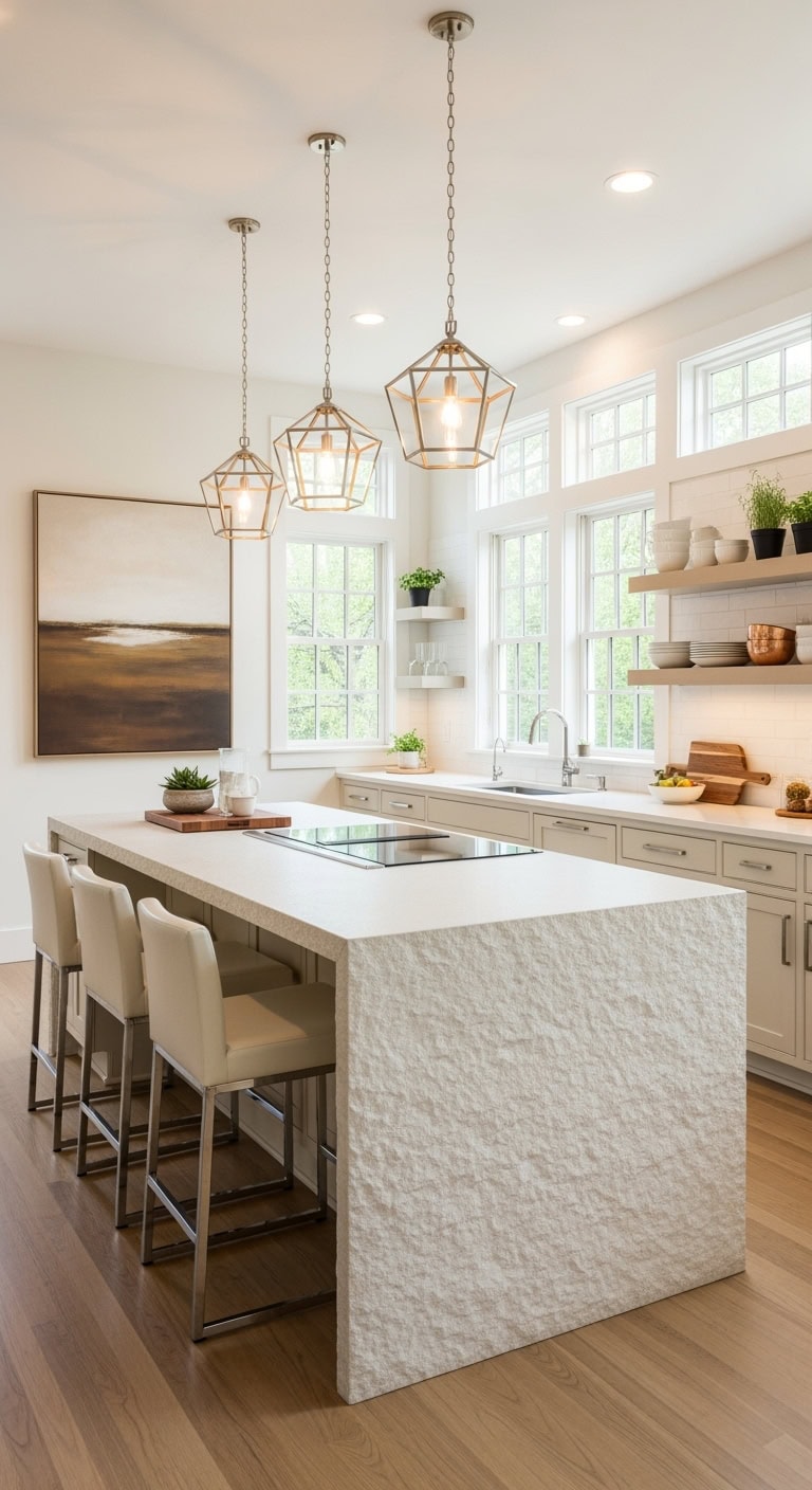 contemporary cream kitchen design