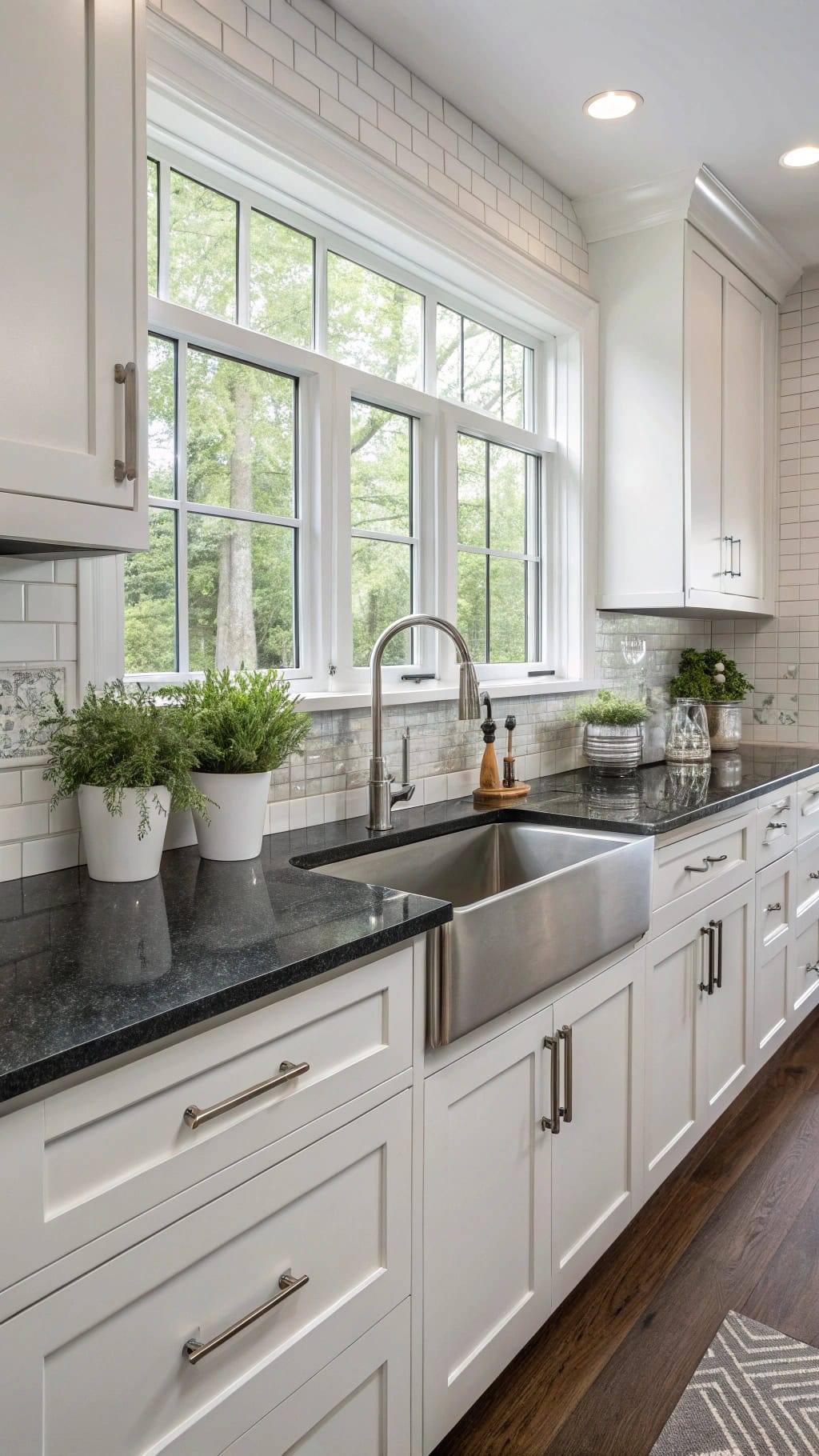 contemporary silver kitchen hardware