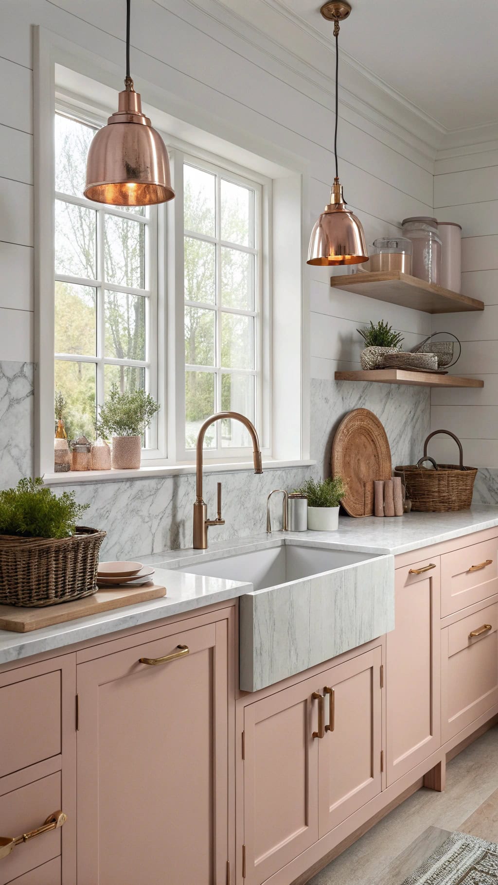 copper and pink elegance
