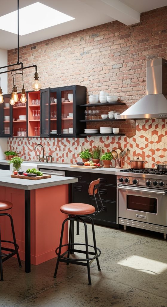 23 Trendy Coral Kitchen Ideas