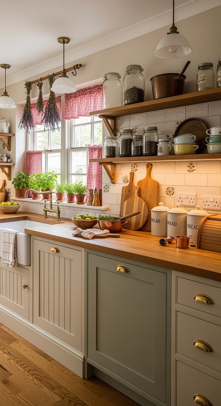 cottage kitchen warm charm