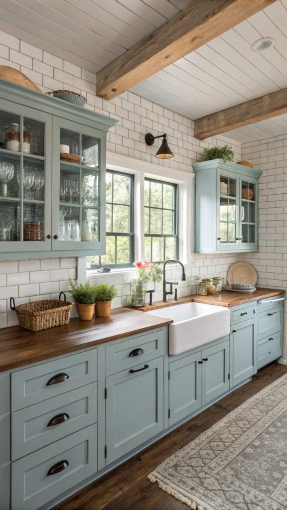 23 Trendy Blue Kitchen Cabinet Ideas