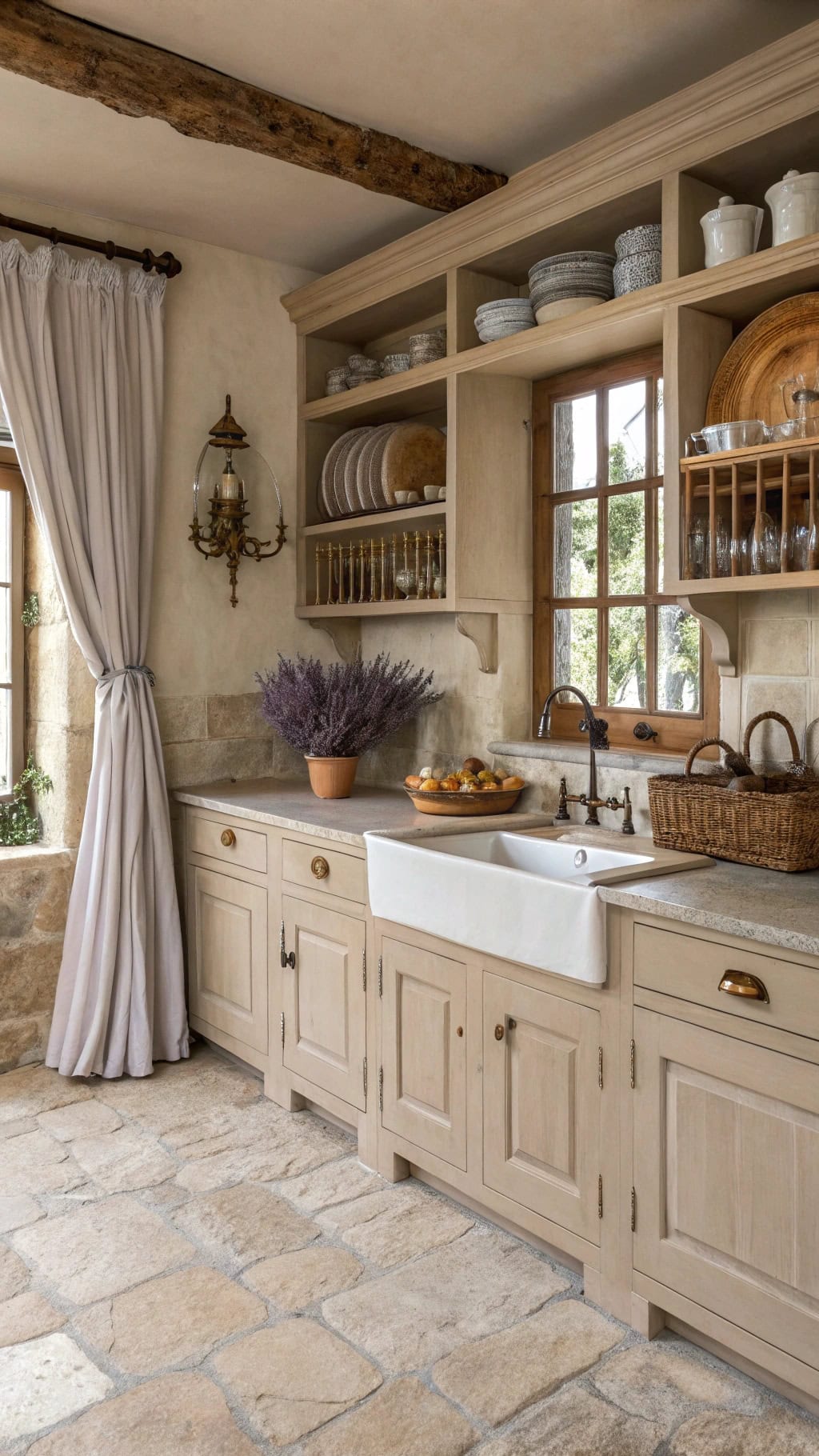 cozy french country kitchen