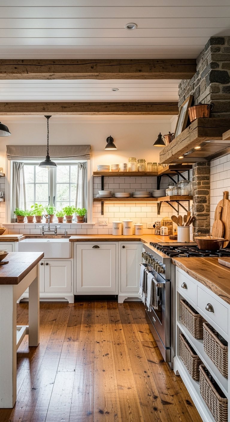 cozy rustic kitchen aesthetic