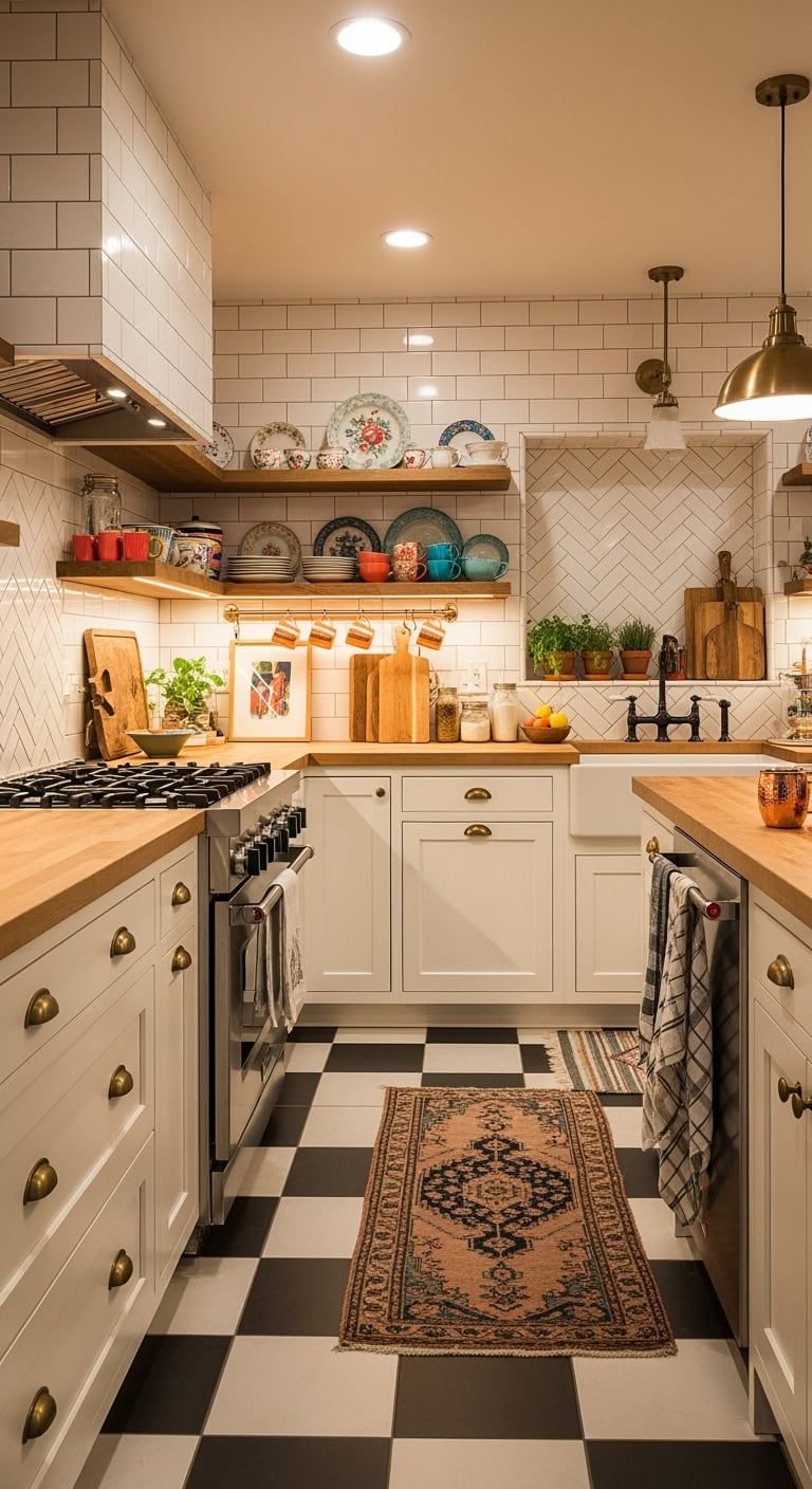 curated eclectic kitchen design