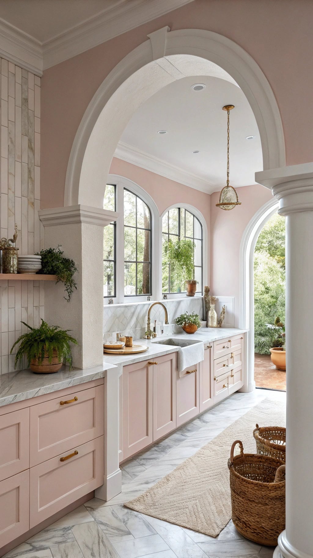 curved archway doorframe designs
