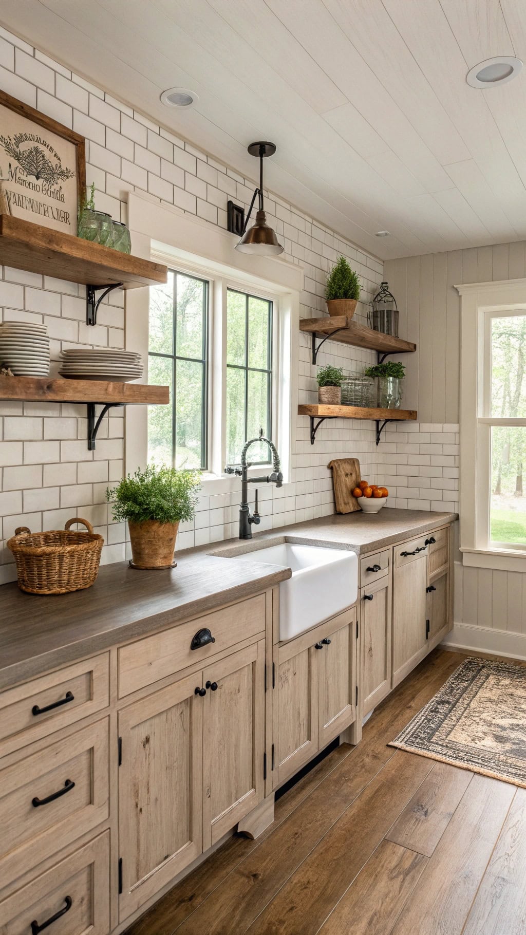 distressed taupe kitchen cabinets