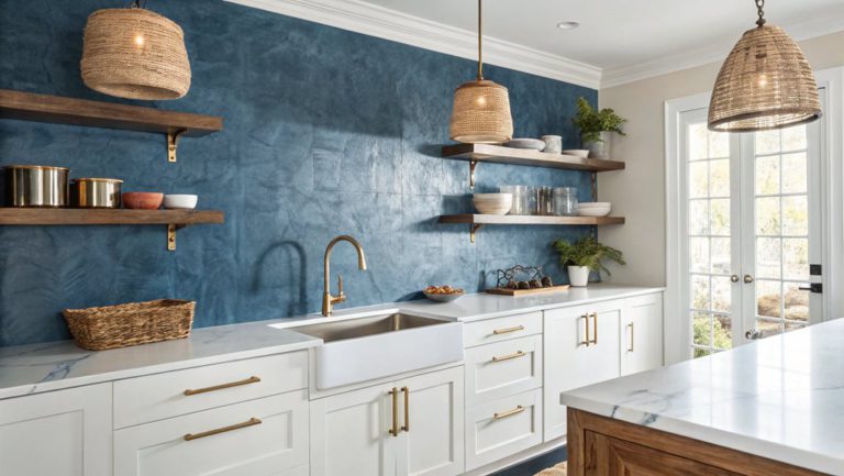 diverse deep blue kitchens