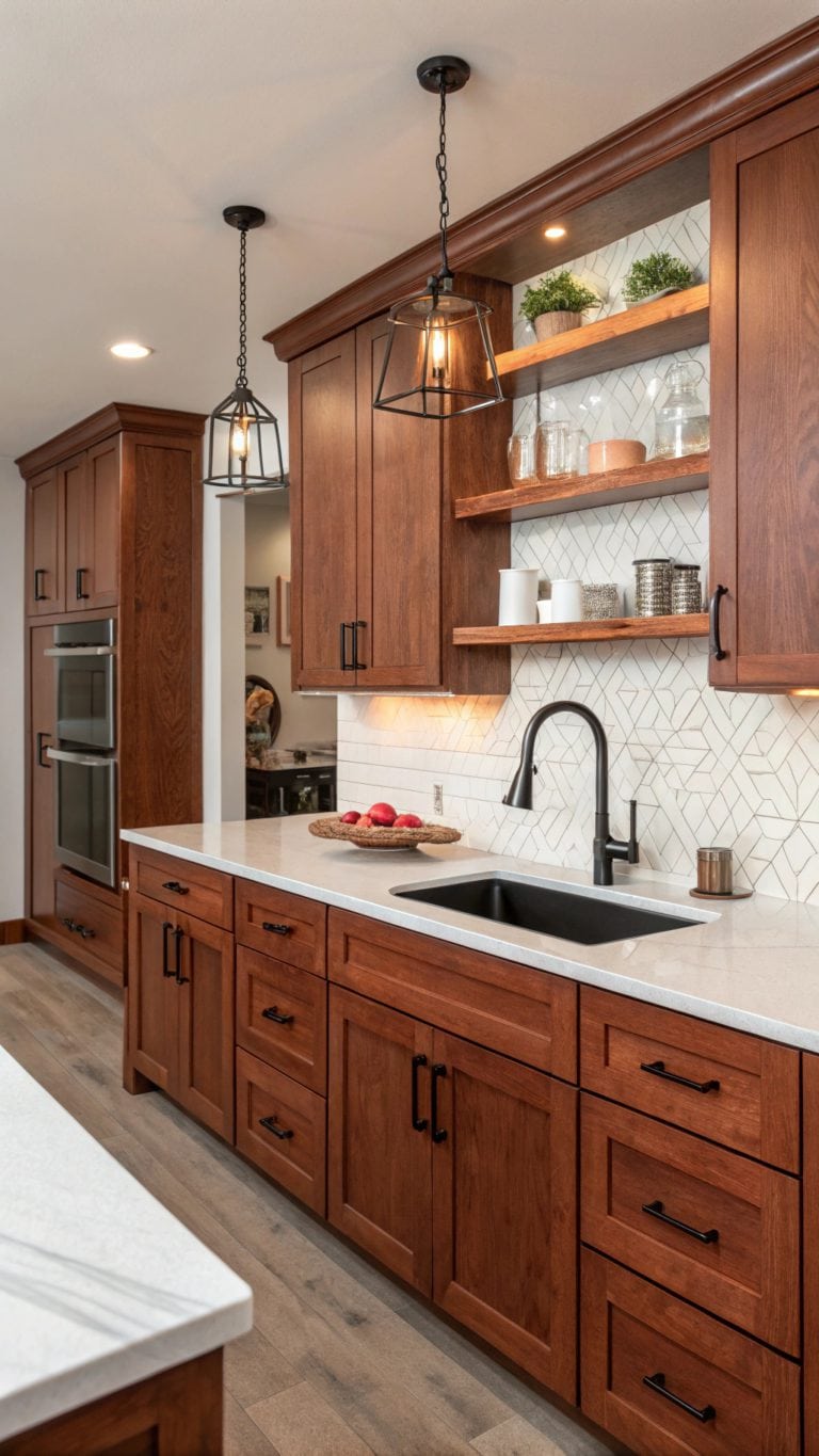 diverse red kitchen designs