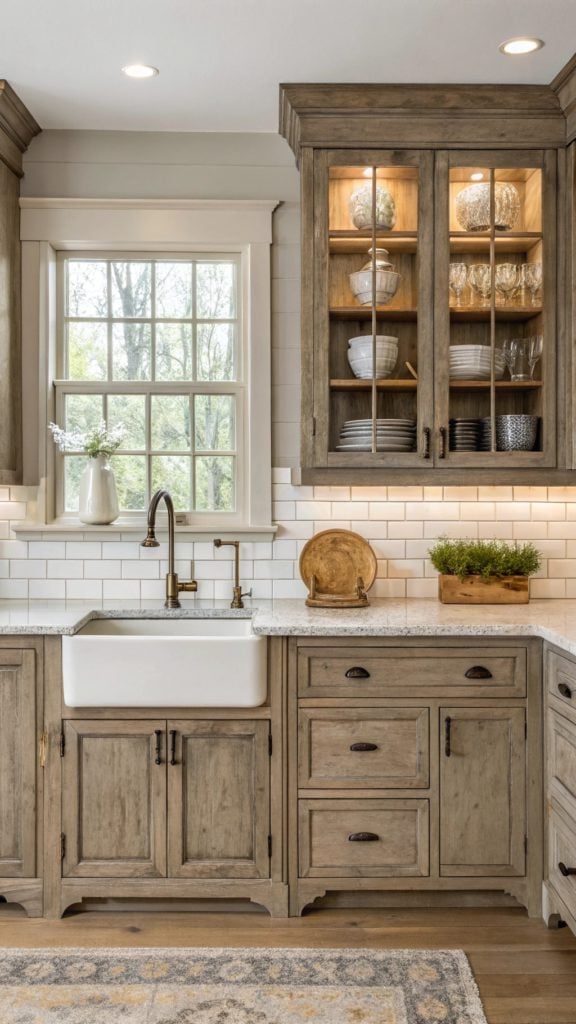 17 Inspiring Light Taupe Kitchen Cabinet Designs