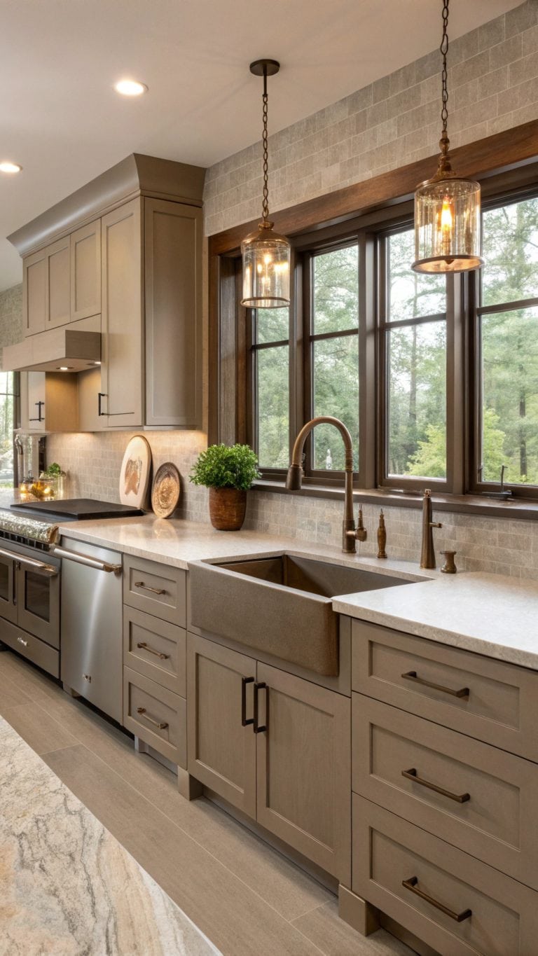 diverse taupe kitchen designs