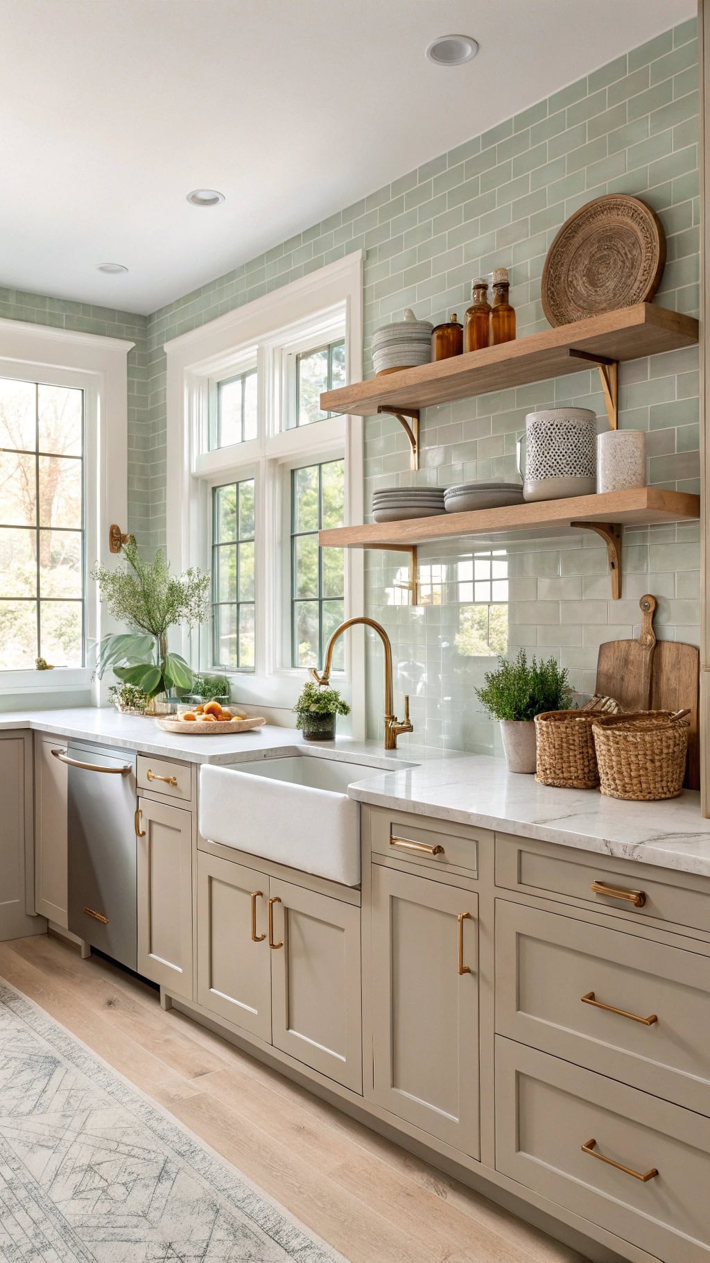 dove gray cabinet styling tips