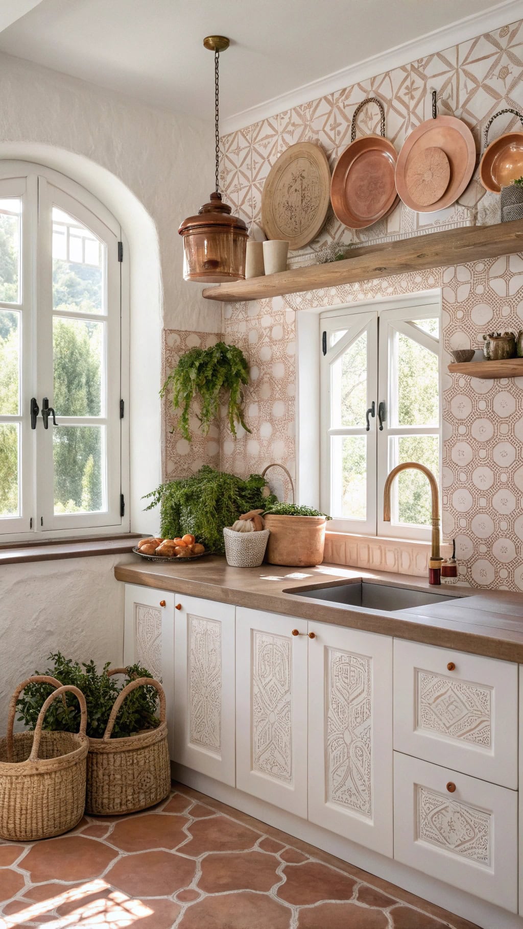 dreamy dusty pink tiles