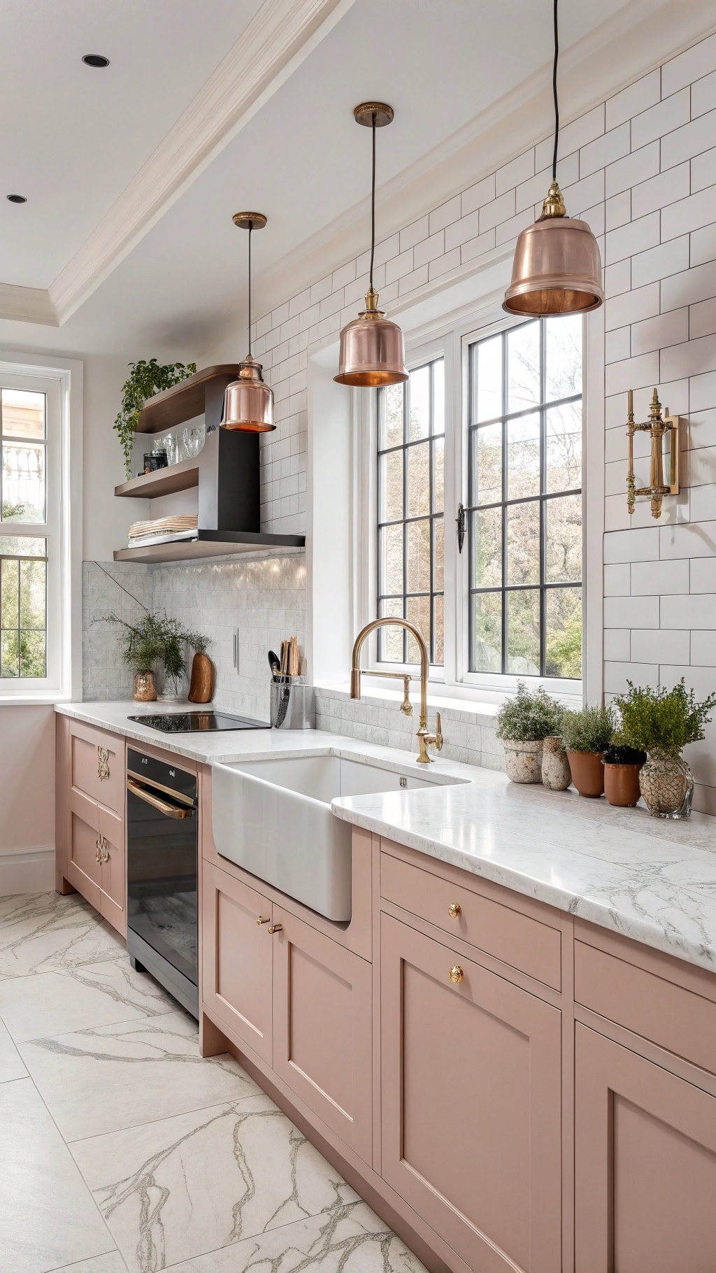 dreamy soft pink marble