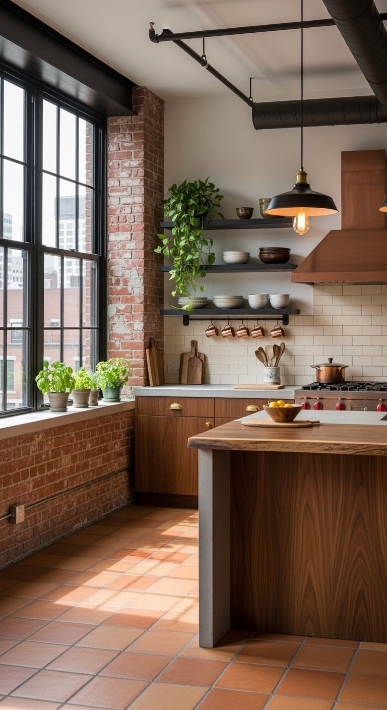 earthy elegance industrial warmth urban loft
