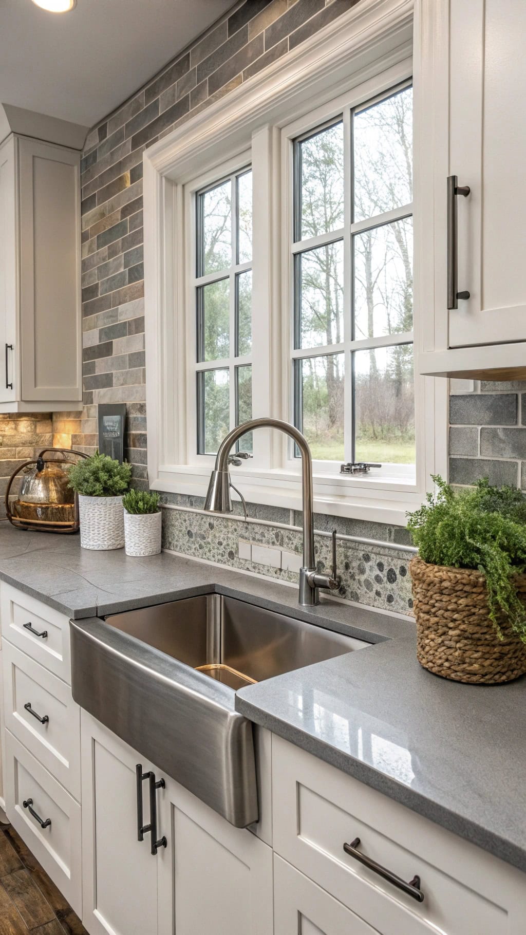 eclectic gray material combinations