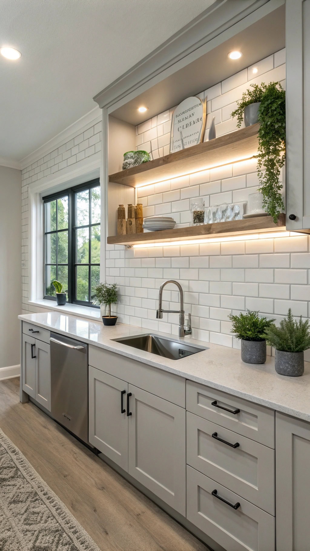 elegant floating cabinet design