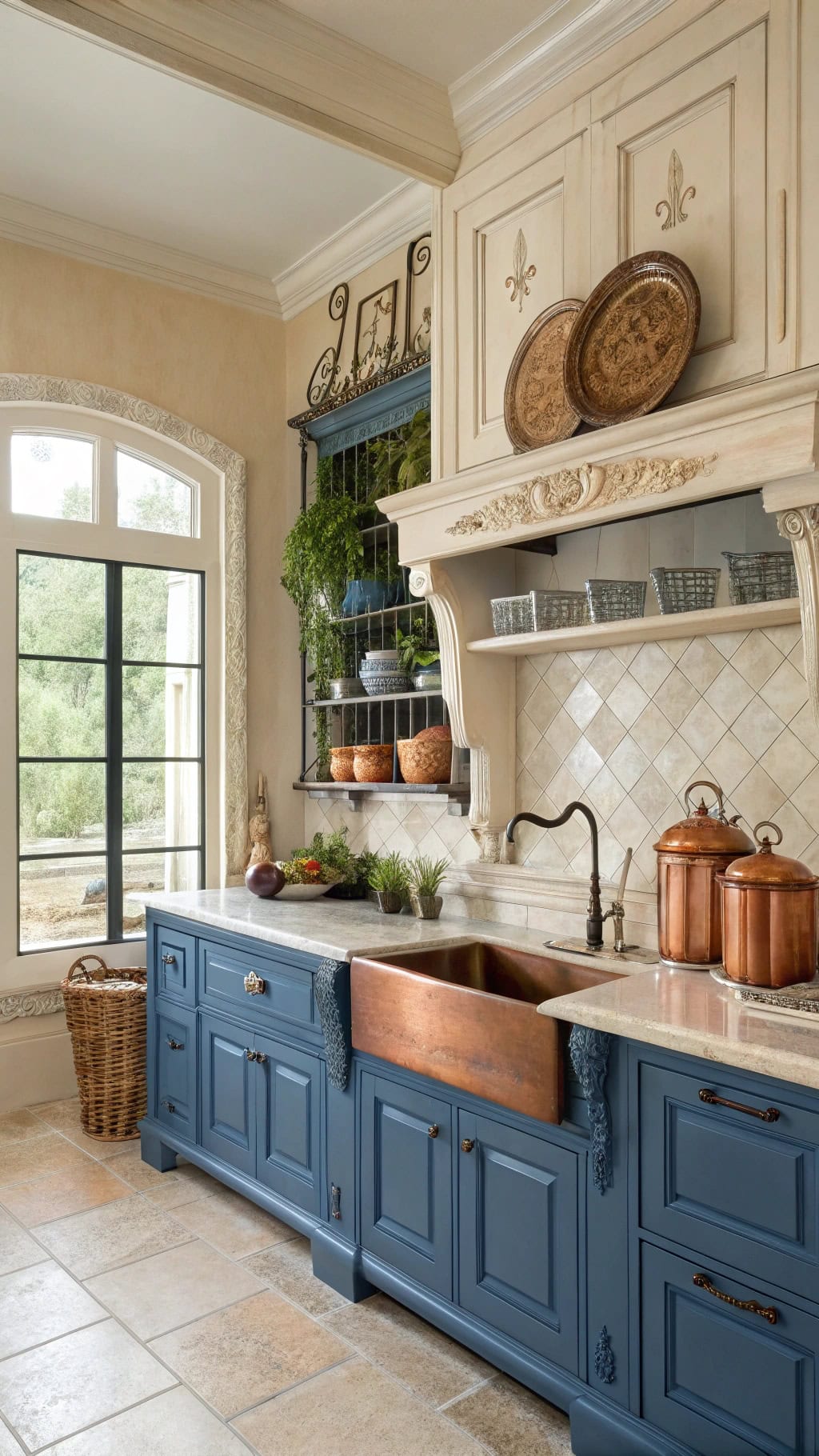 elegant french provincial kitchen