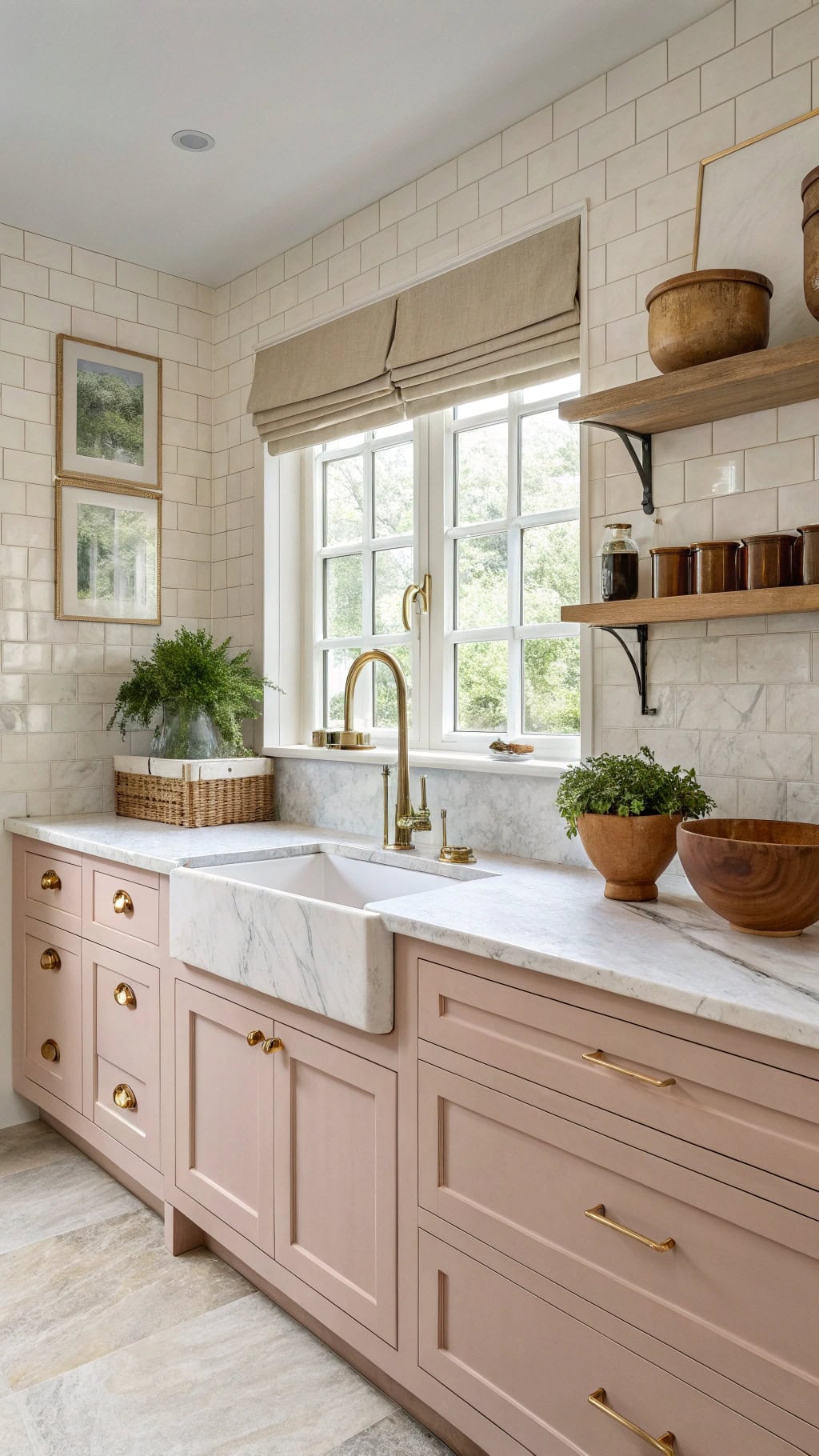 elegant pink marble design