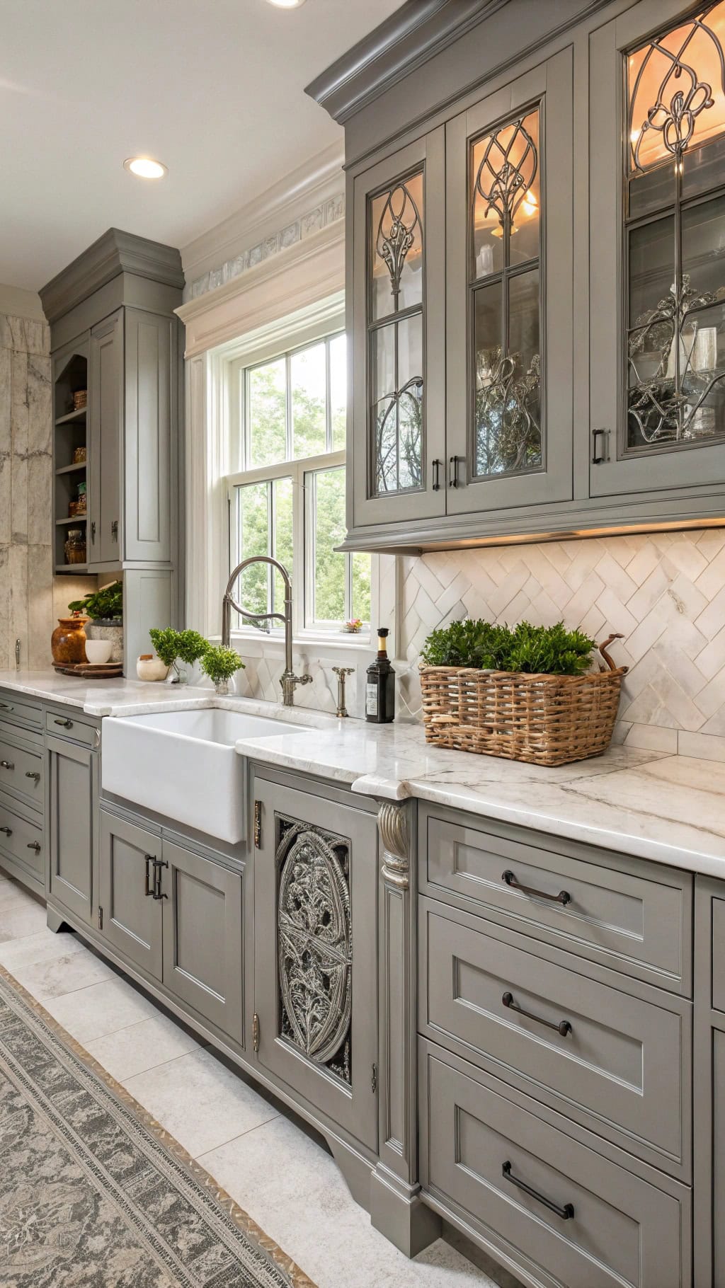 elegant raised panel cabinets