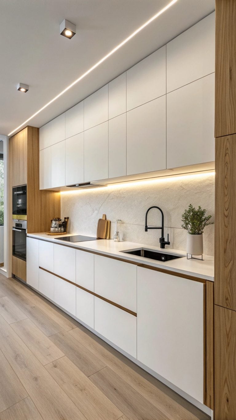 elegant white kitchen cabinetry